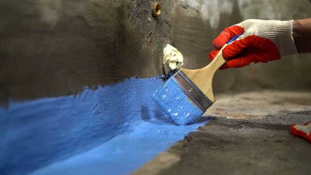 Commercial Basement Waterproofing project at a Oconto, WI business property by SJ Waterproofing Pros